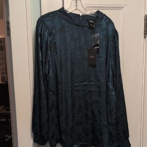 Disney Dark Teal Blouse 4X
